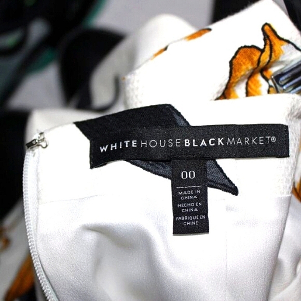 White House Black Market Floral Pencil Skirt 00 Cottagecore Chic - Picture 6 of 6